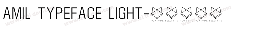 Amil Typeface Light字体转换